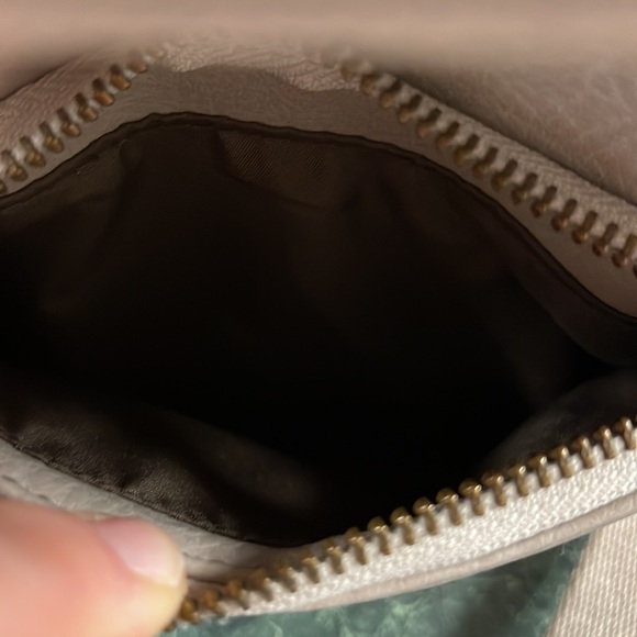 Matt & Nat vegan leather mini gray beige backpack - Picture 9 of 16